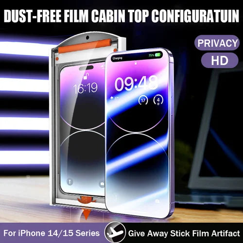 Suitable for iPhone 15 series with Roller Dust-Free Warehouse,Invisible Artifact Film Screen Protector Dust Free Without Bubbles