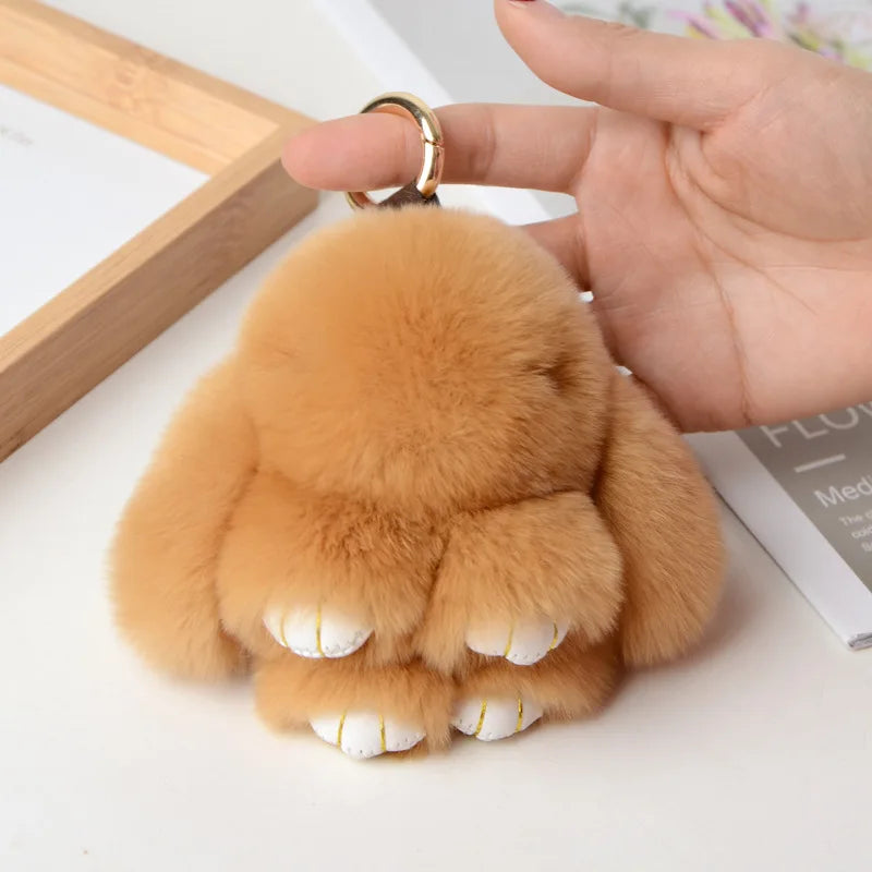 Handmade Soft Bunny PomPom Charms
