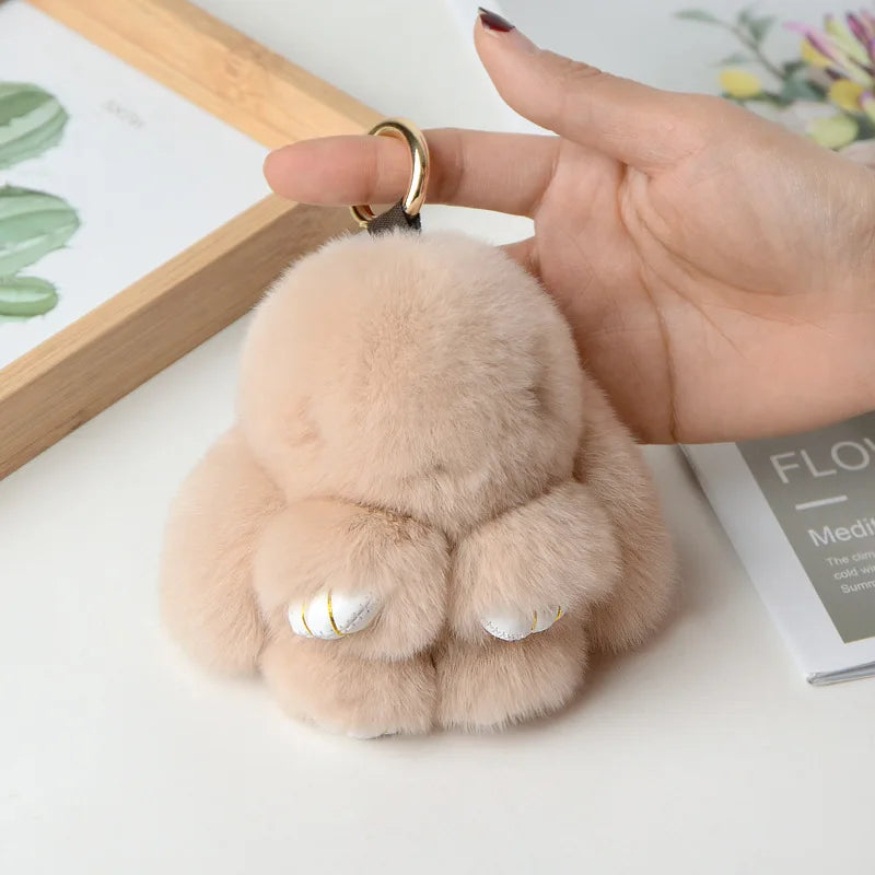 Handmade Soft Bunny PomPom Charms