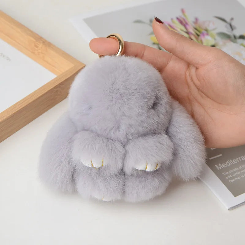 Handmade Soft Bunny PomPom Charms