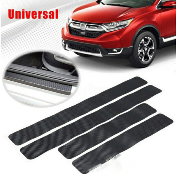 Carbon fibre car door sill sticker