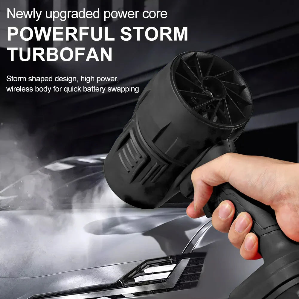 Portable hurricane-type hair dryer