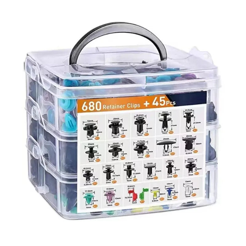 680Pcs Car Retainer Clips & Fastener Remover