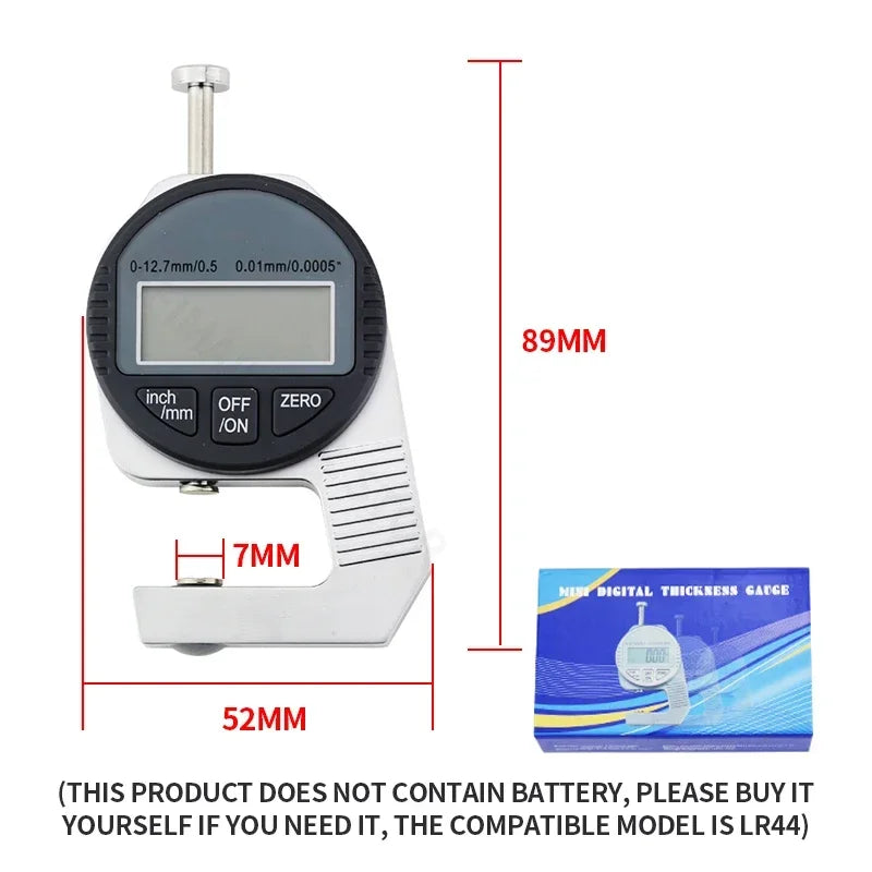 Digital Display Thickness Gauge
