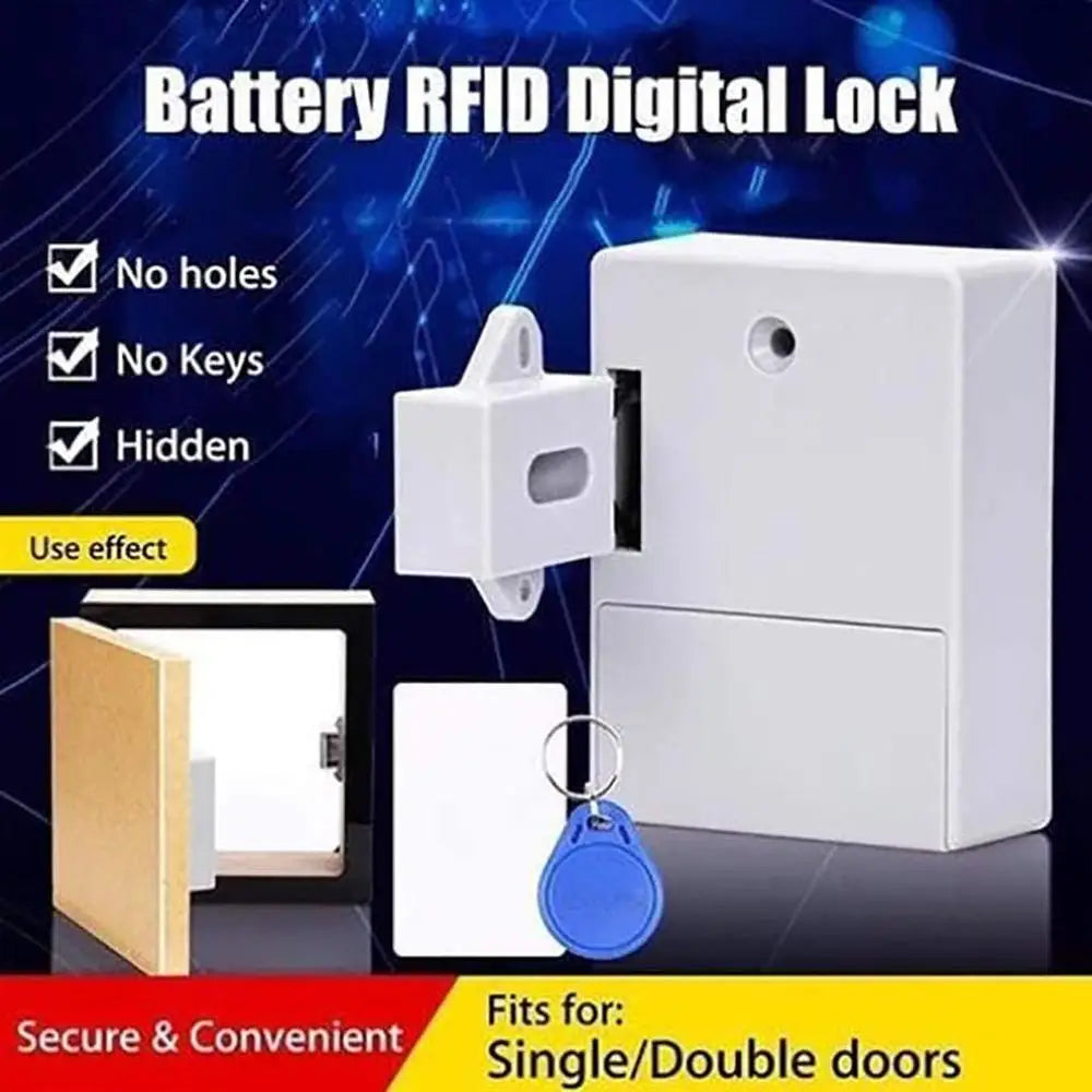 Electronic Cabinet Lock DIY For Wooden Drawer Cabinet