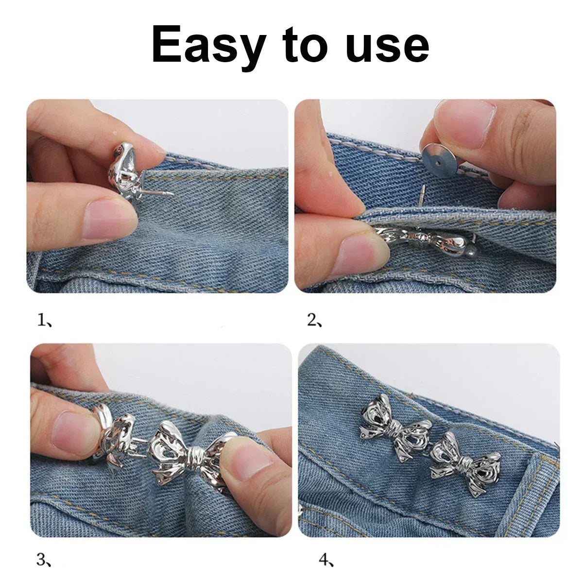 Detachable Decorative Waist Buckles 2pcs