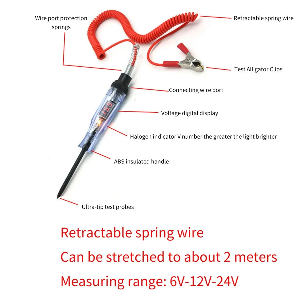Heavy Duty 5-90V Digital LED Circuit Tester