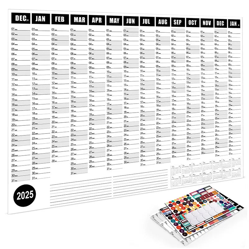 The Big Calendar 2025 | Dry Erase