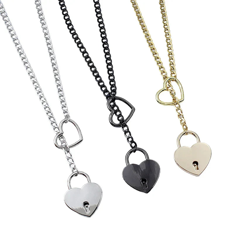 Heart ring Slip Chain Necklace