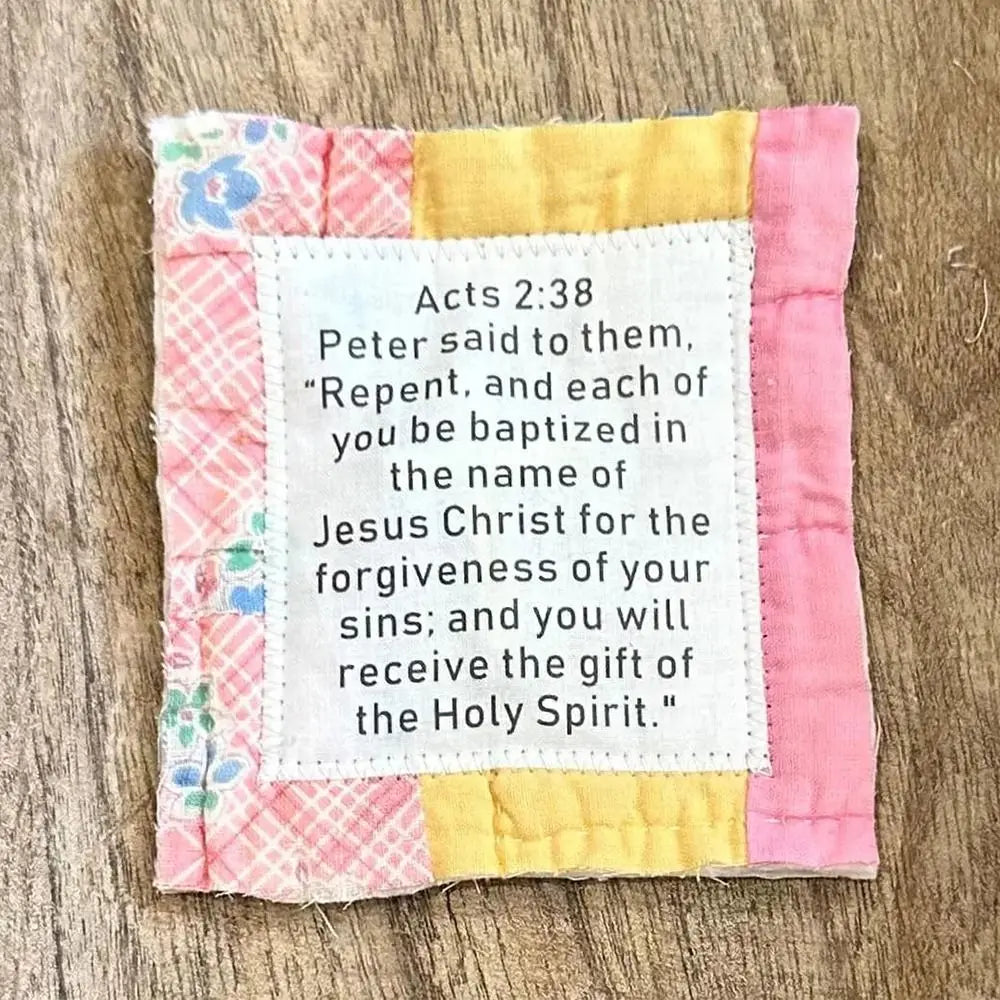 Prayer Quilt With Cross Inside