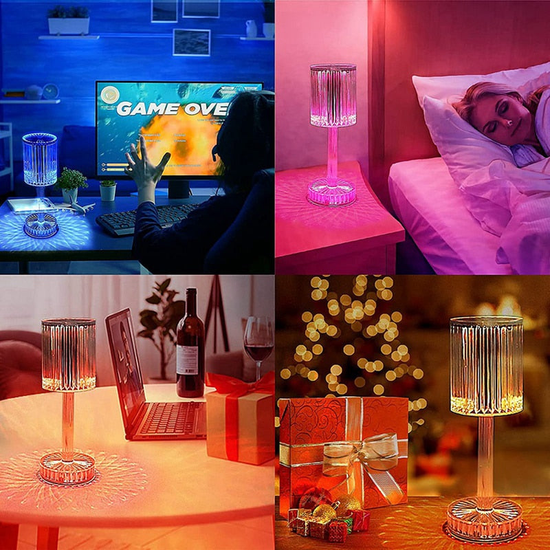 Touching Control Crystal Lamp