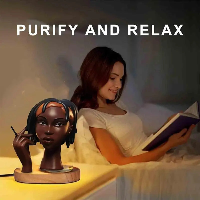 Head Incense Burner Black Woman