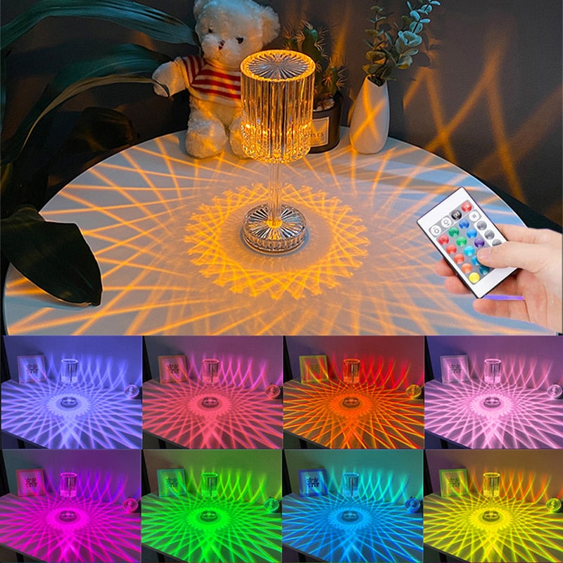Touching Control Crystal Lamp