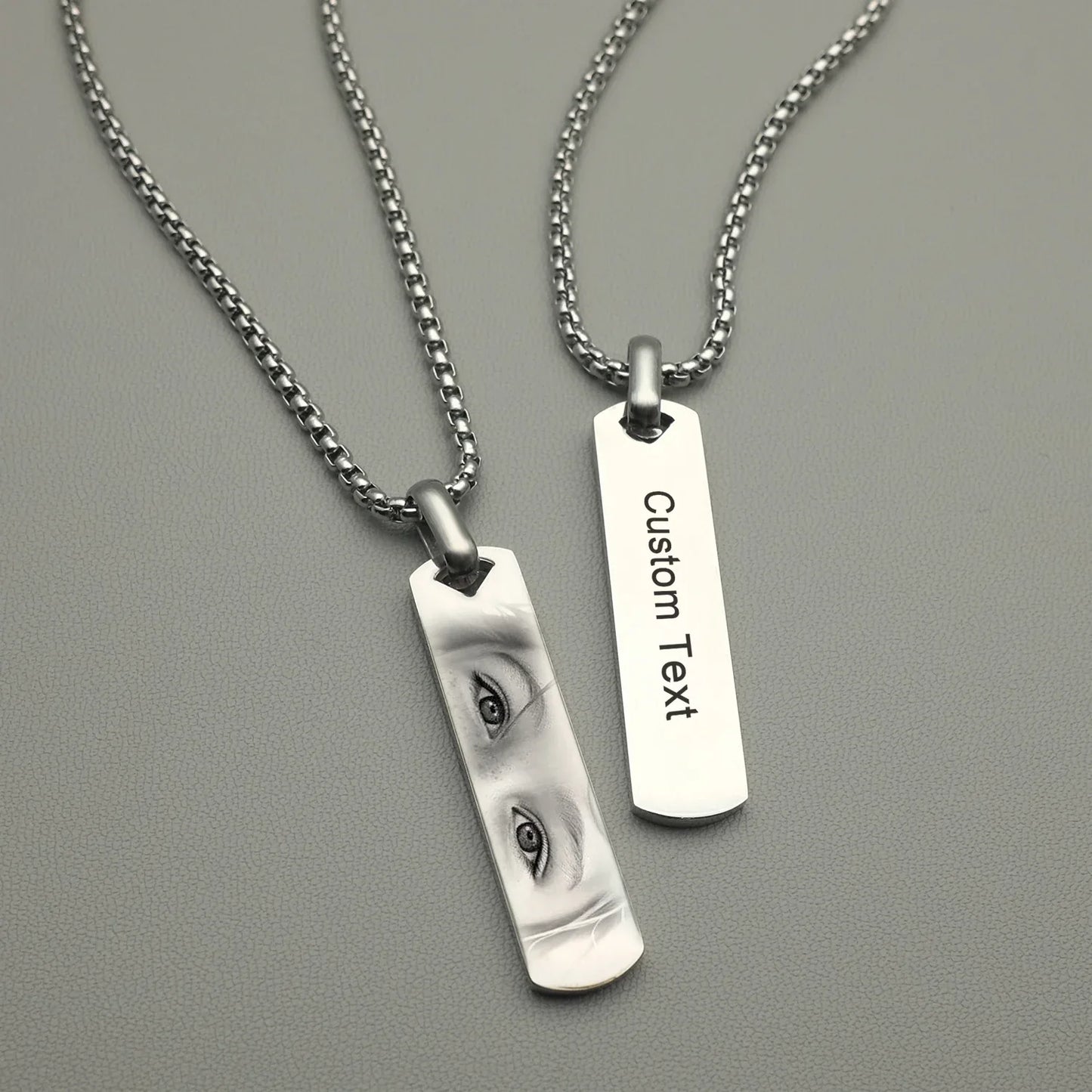 Custom Eyes Photo Necklace