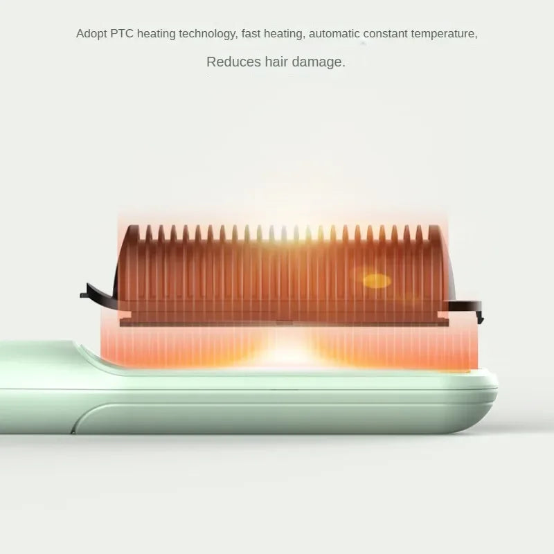 Pro Steam Straightener Brush-Ultimate Hair Hydration and 3X Faster Straightening