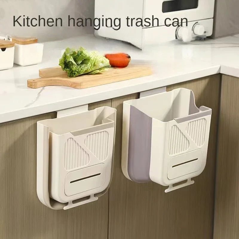 Hanging Trash Can for Kitchen Cabinet Door