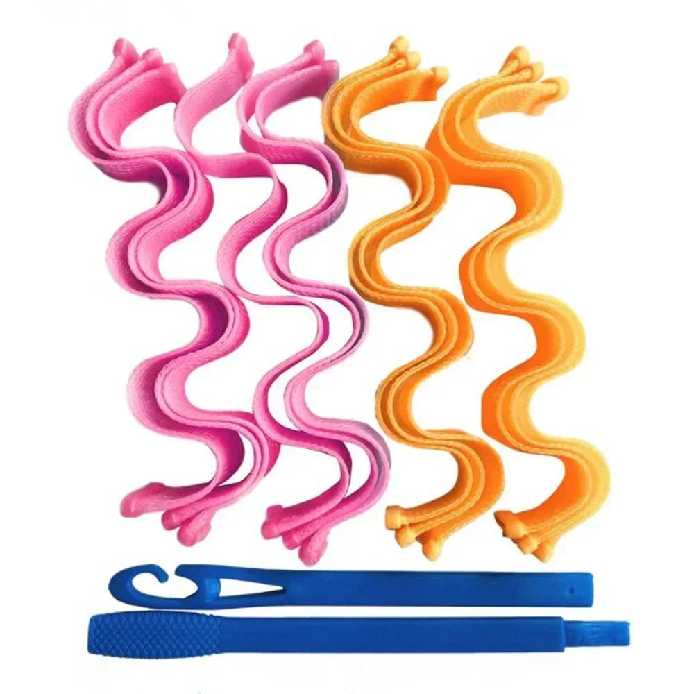 Heatless Waves Hair Curler - 12 pcs