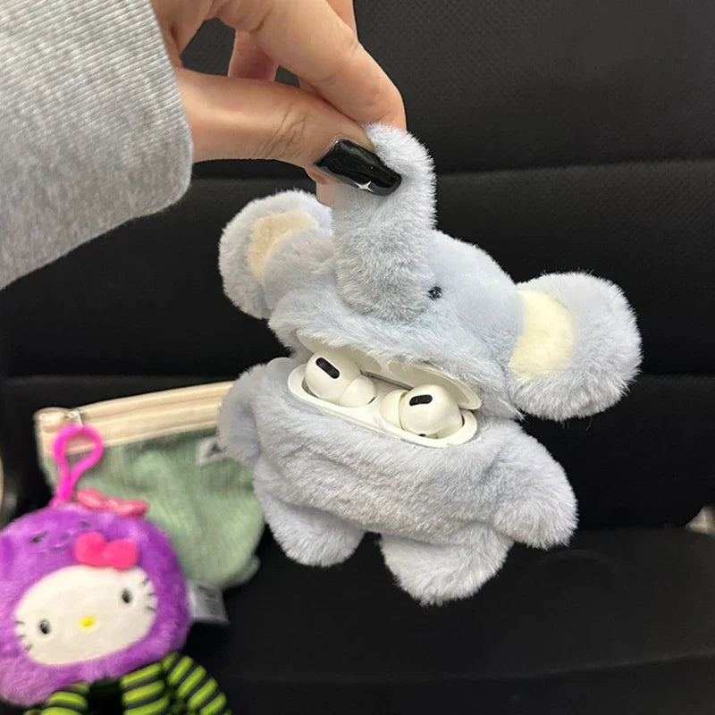 Furry Elephant Airpods Cover