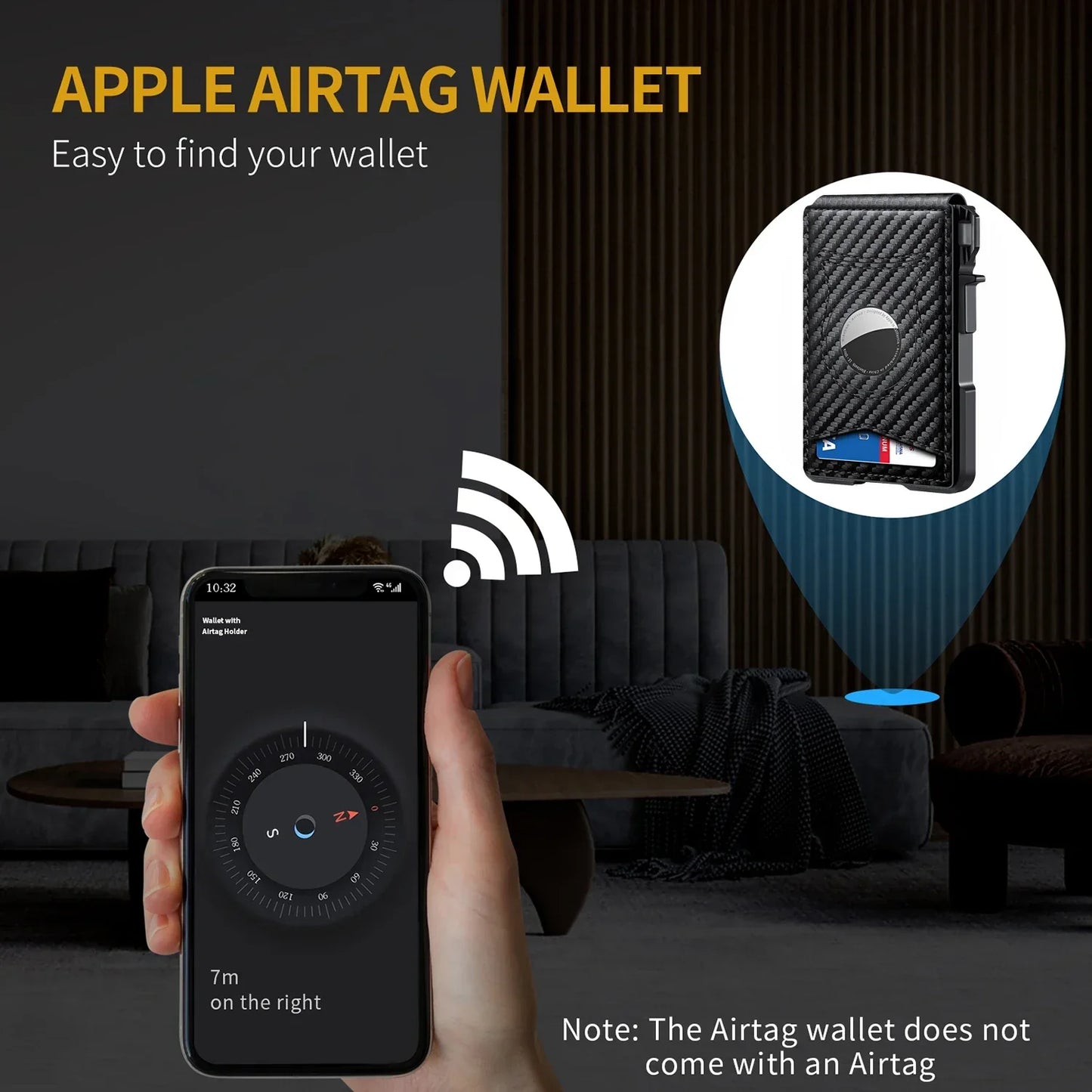 AirTag Wallet for Men