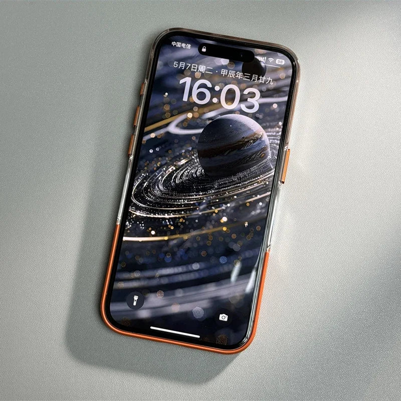 Two -in -one stitching matte mobile phone case