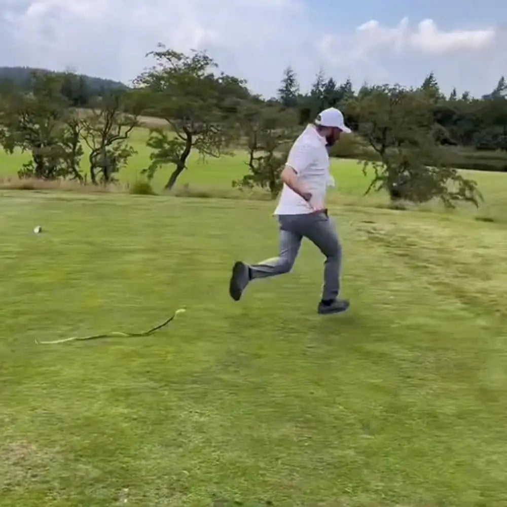 Golf Snake Prank with String and Clip