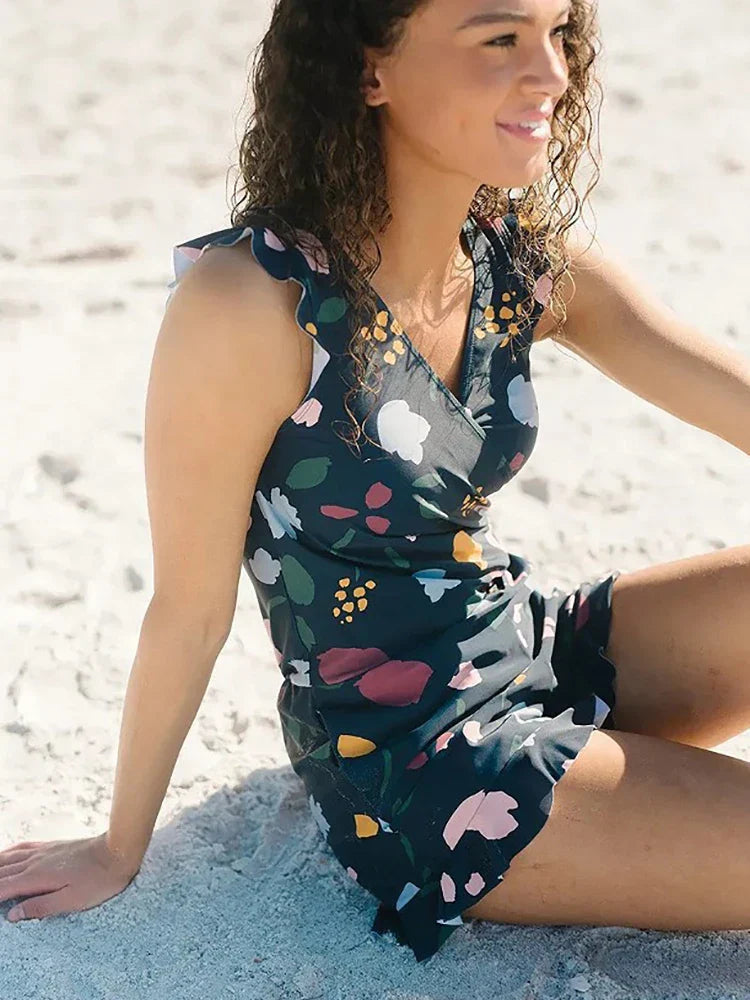 Swim Romper Built-in Bra👙 Detachable bra cup