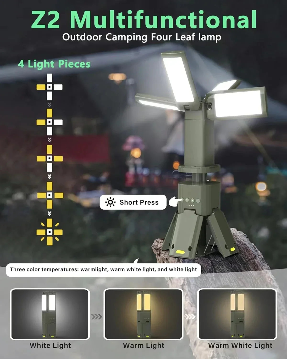 Telescopic Camping Light Rechargeable