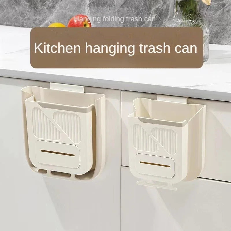 Hanging Trash Can for Kitchen Cabinet Door