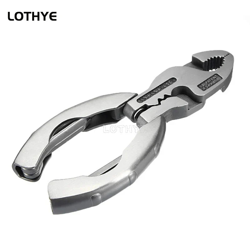 Mini multifunctional tool. 9-in-1 multifunctional pliers screwdriver pocket tool
