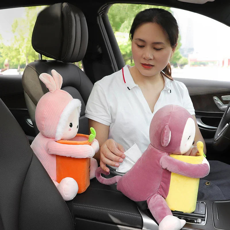 Cute Plush Doll Tissue Box