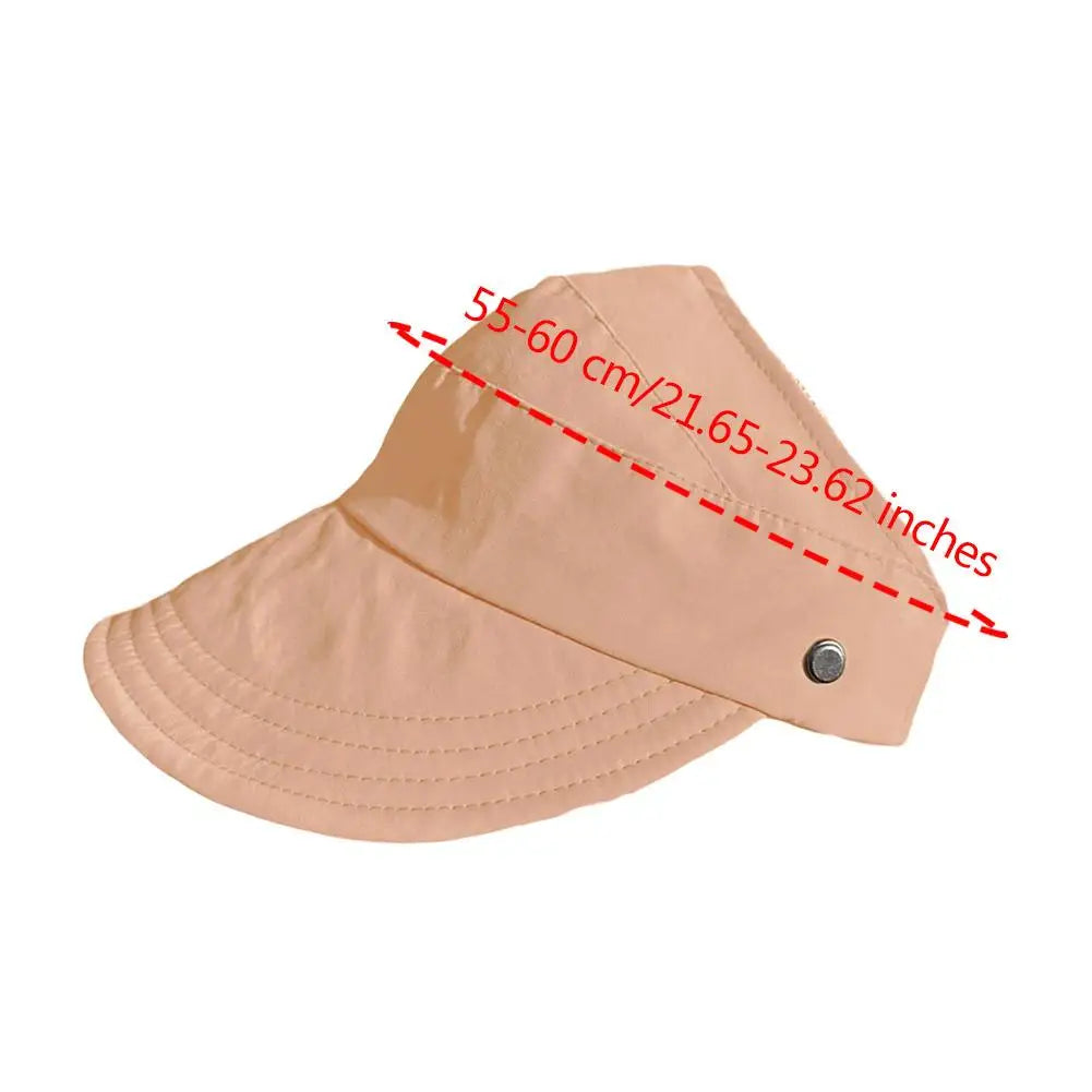Outdoor UV Protection Hollow Top Sun Hat