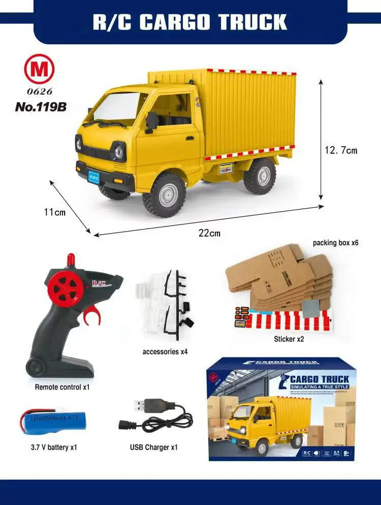 Remote Control Truck Toy Gift For Kids Multicolor