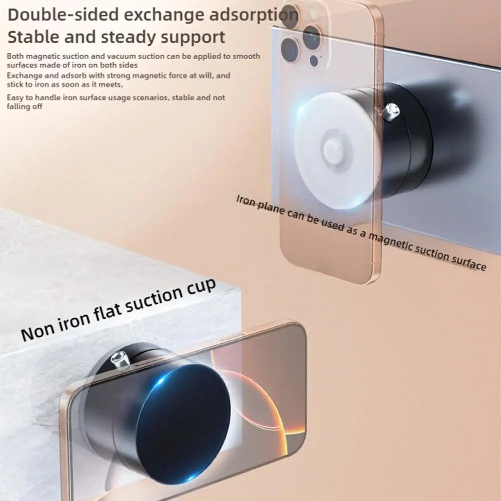 Foldable Portable Vacuum Magnetic Cell Phone Holder
