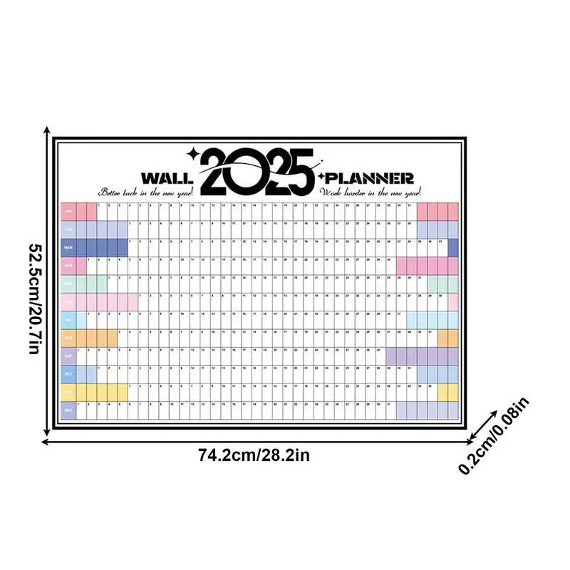 The Oversized Calendar 2025 | Dry Erase