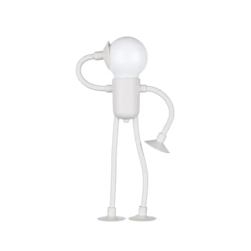 Changeable Shape Funny Sportsman Night Light Cute Creative Mini Cartoon Portable Bulb Suction Cup Lights Bendable Desk Lamp for Tabletop Shelves Decor Decompression Ornaments