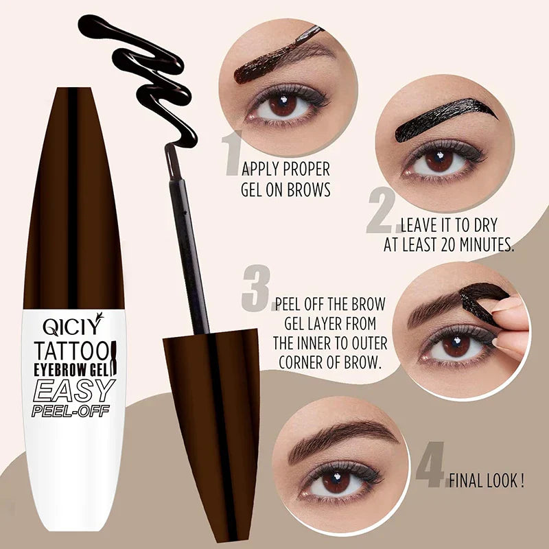 Easy Peel-Off Eyebrow Gel- Waterproof & Sweatproof