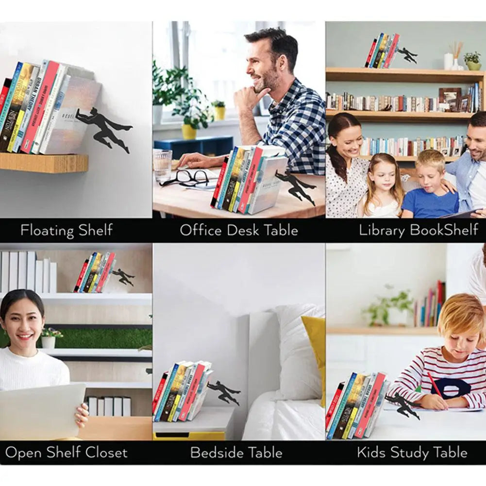 Hidden Metal Bookends