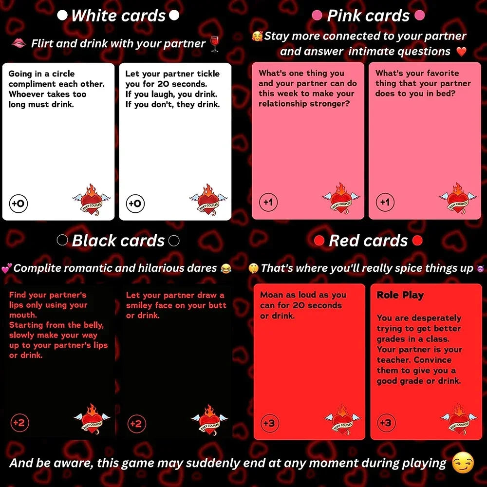 RISKY LOVERS - 150 Spicy Dares & Questions for Your Date Night