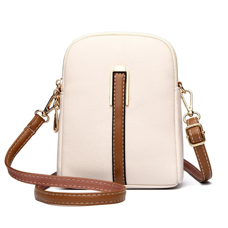 New lychee grain leather phone bag