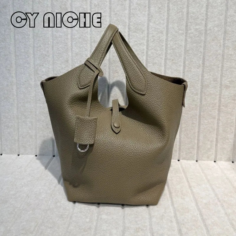 The Vibrant Leather Tote