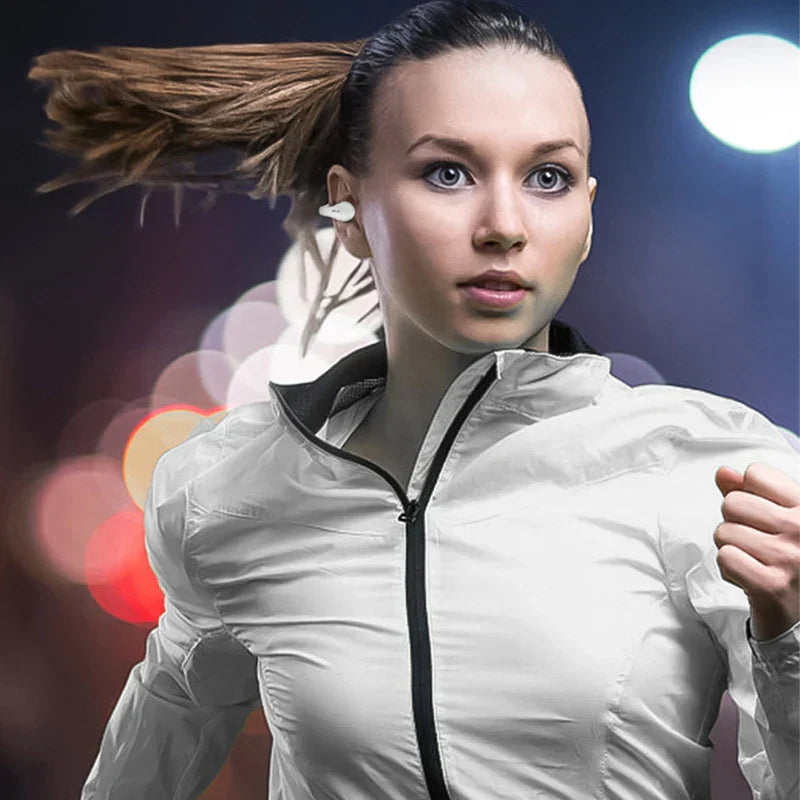 Clip-on bone conduction sports Bluetooth earphones