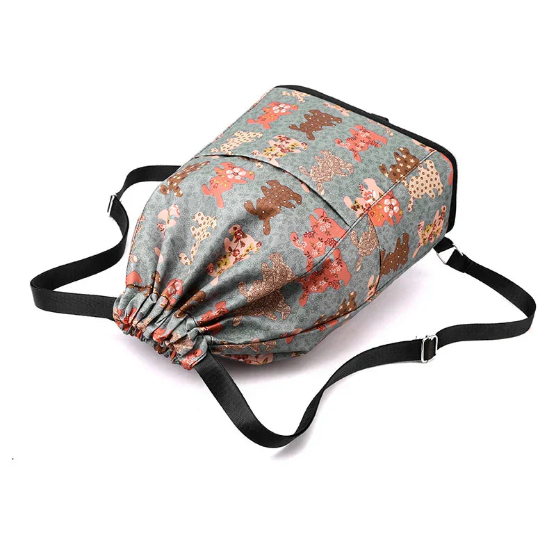 Drawstring Foldable Large Capacity Dry-wet Separation Travel Sports Backpack