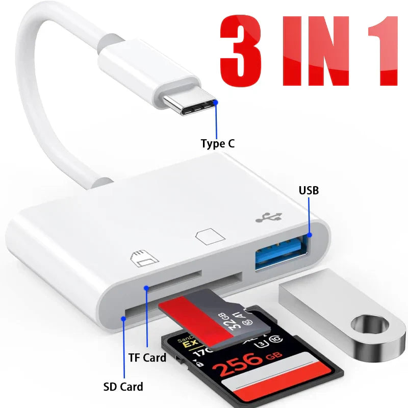 SD/TF/USB Card Reader