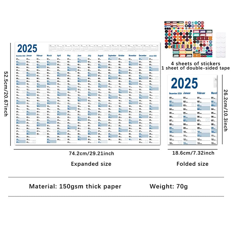 The Big Calendar 2025 | Dry Erase
