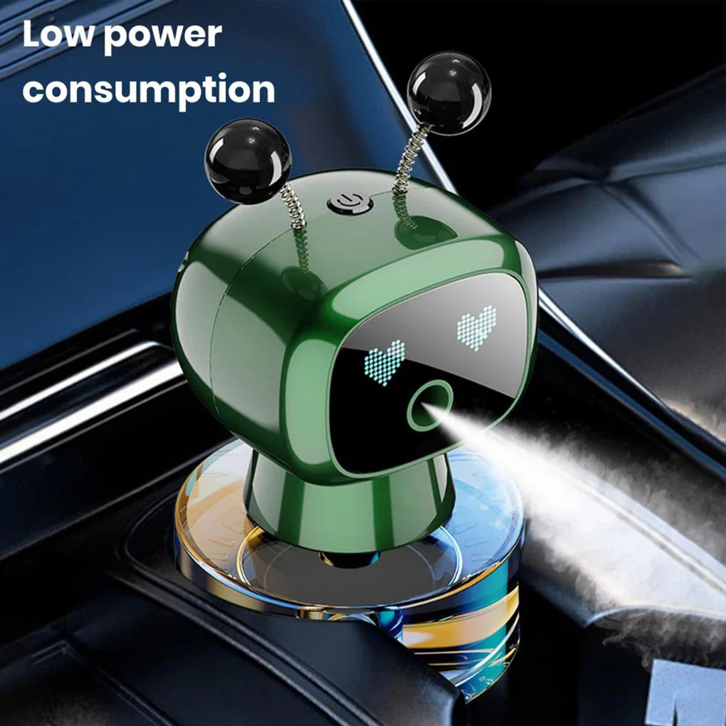 Smart Robot Car Aroma Diffuser, Car Air Freshener Diffuser, Fillable Car Aroma Diffuser, Car Air Freshener Automatic Spray,Capacity Long-Lasting Fragrance