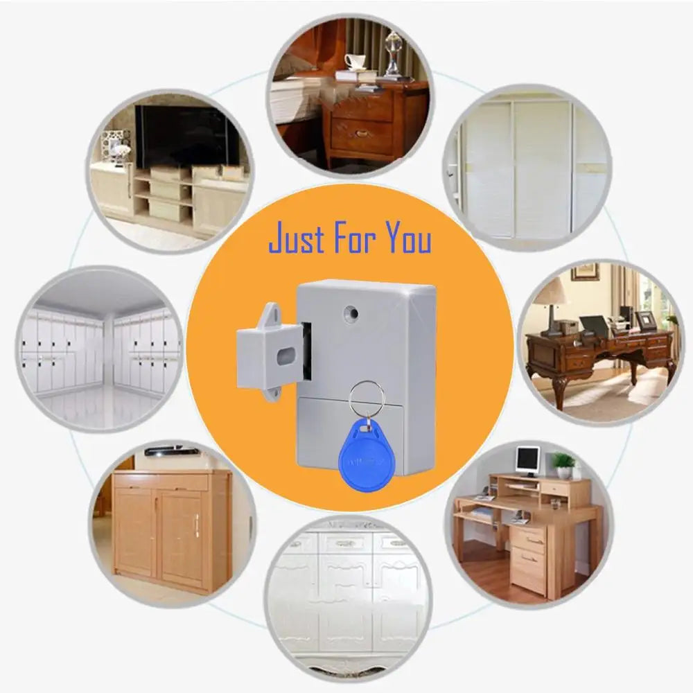 Electronic Cabinet Lock DIY For Wooden Drawer Cabinet