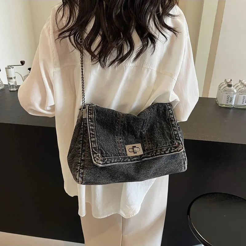 Fashion Denim Shoulder Bag