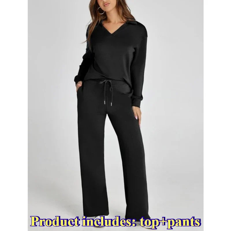 Women's 2 Piece Sets Outfits Casual Long Sleeve Sweatsuits Sets