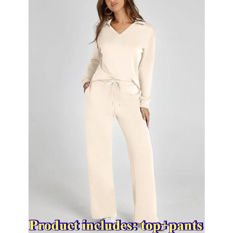 Women's 2 Piece Sets Outfits Casual Long Sleeve Sweatsuits Sets