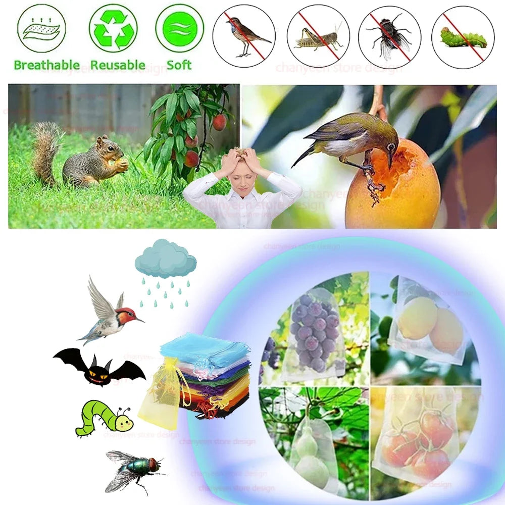 Fruit Vegetable Insect Proof Mesh Bag
